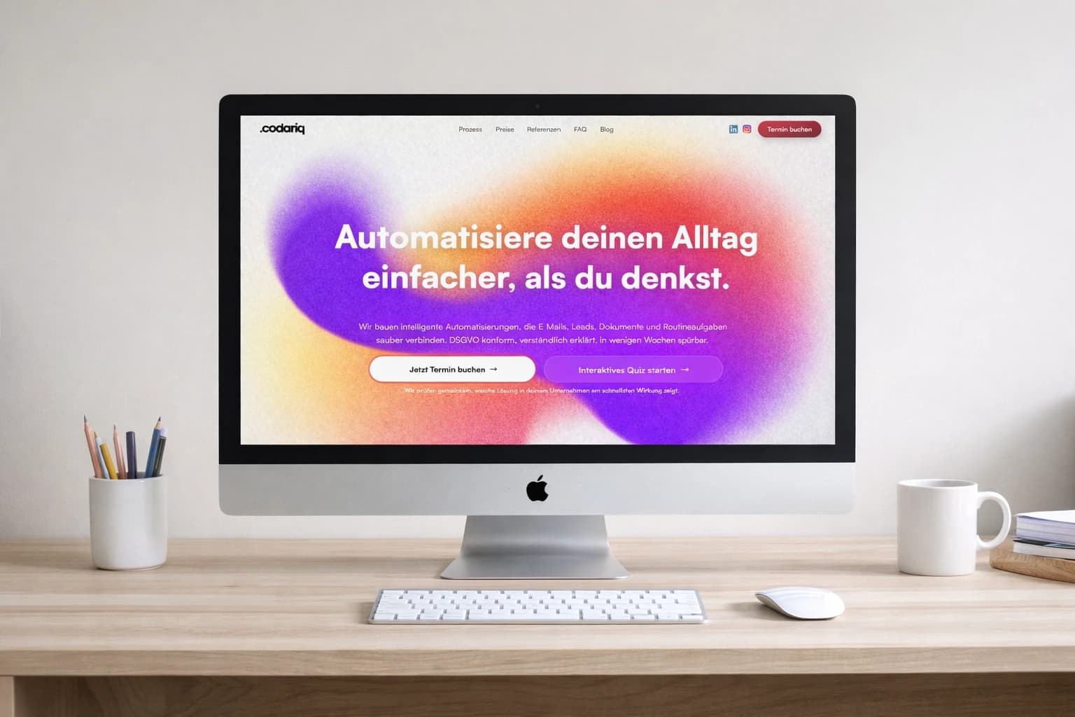 Projektvorschau des Codariq Relaunchs